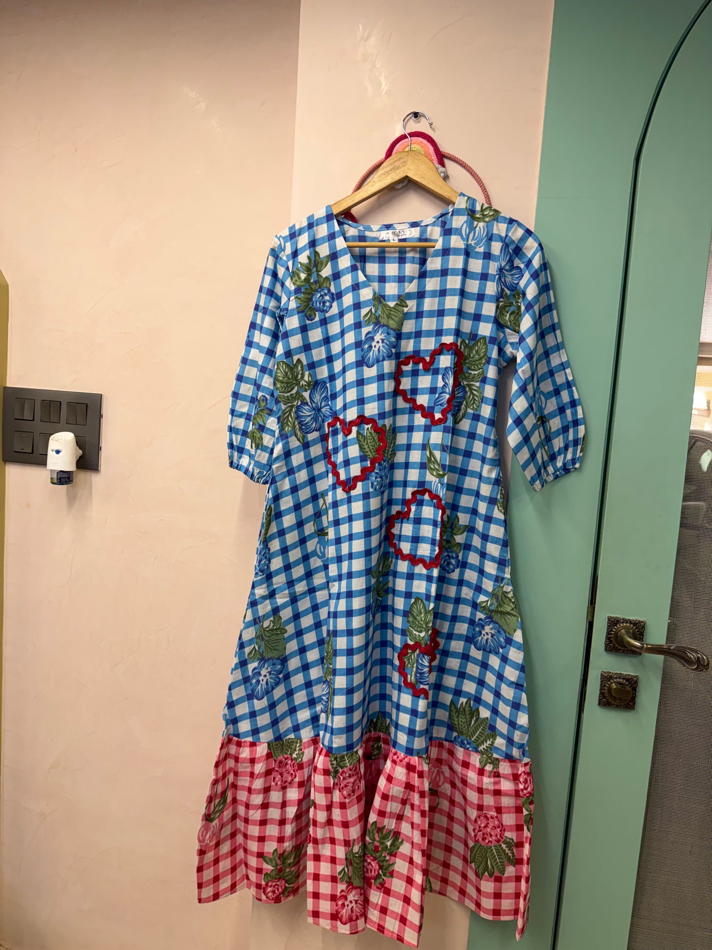 Checks Heart Dress