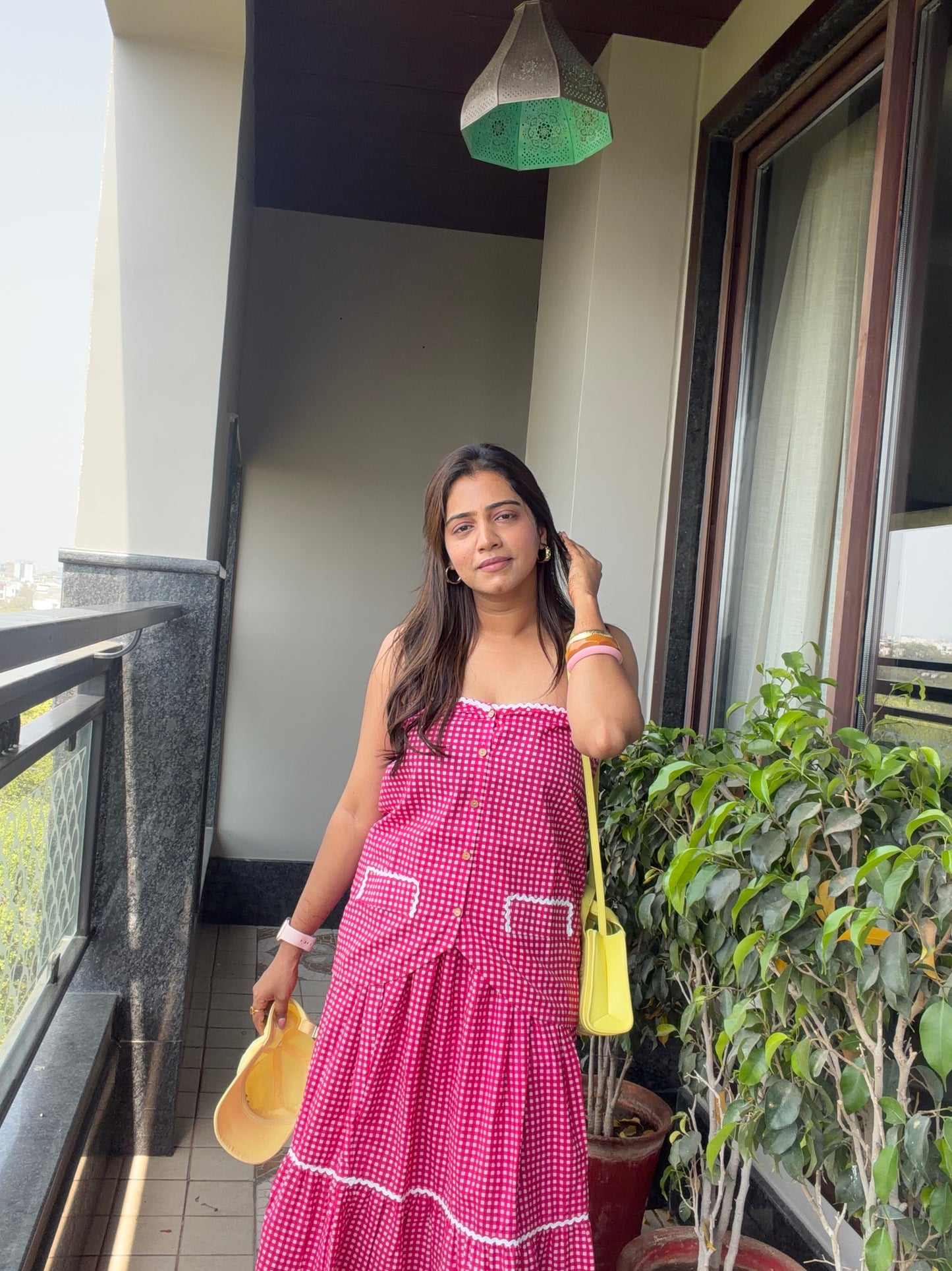Gingham Skirt and Top Set