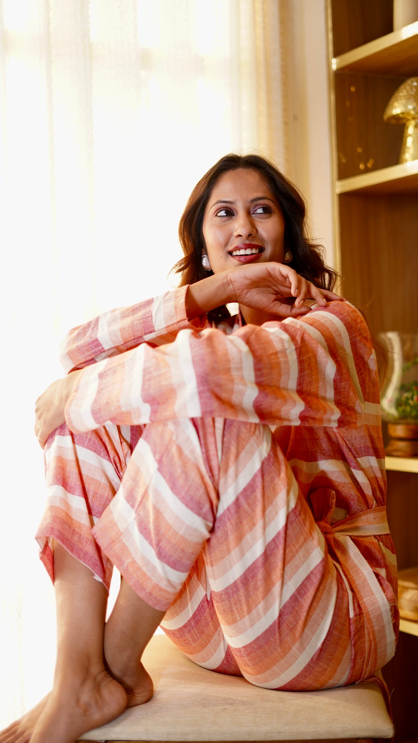 Stripes Kimono Set