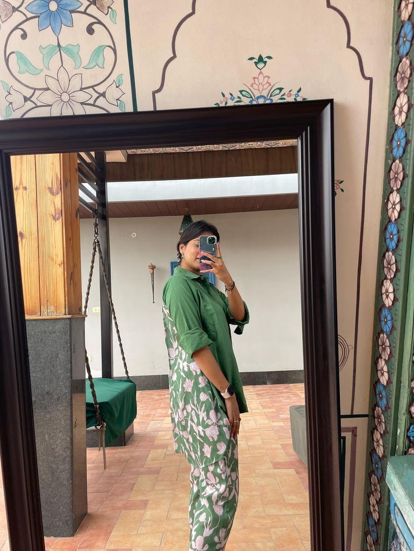 Green Printed Set