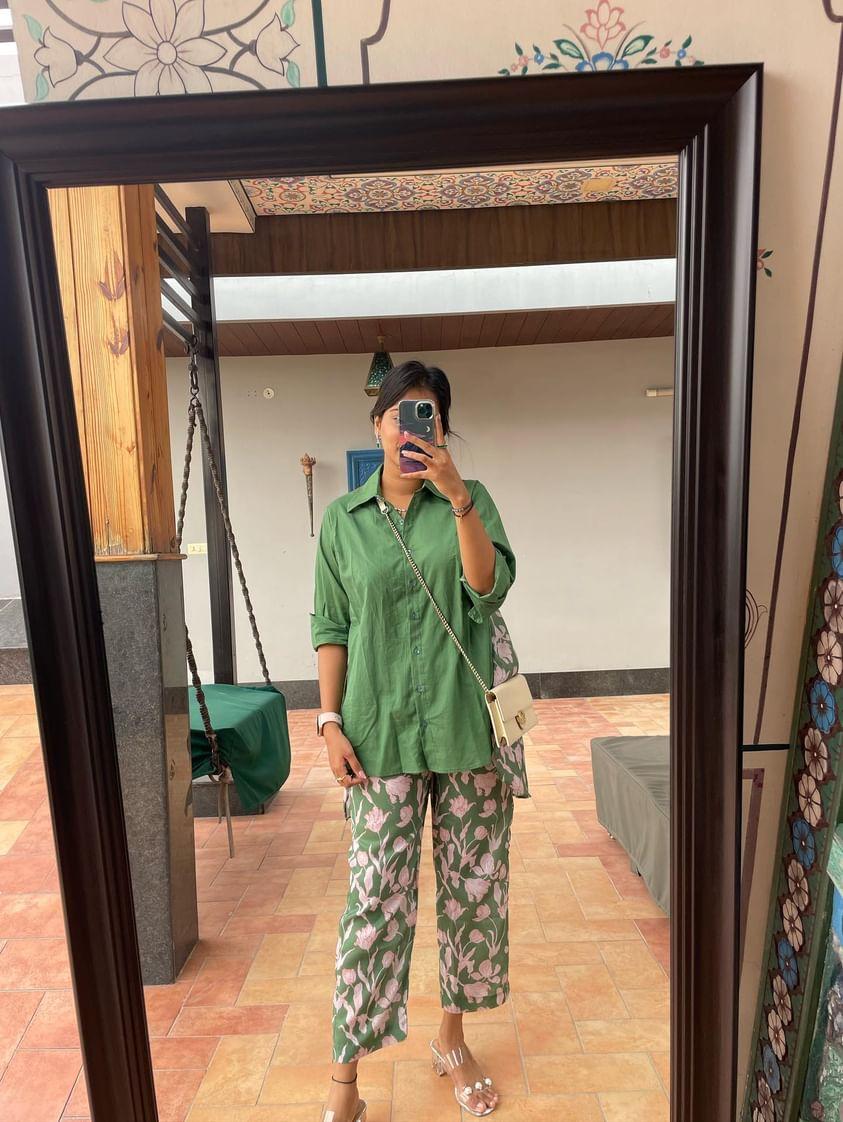 Green Printed Set