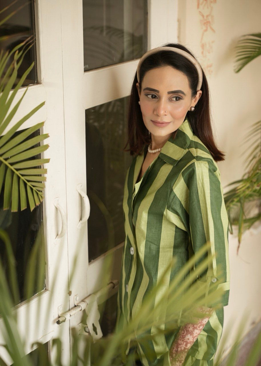 Olive Stripes Set