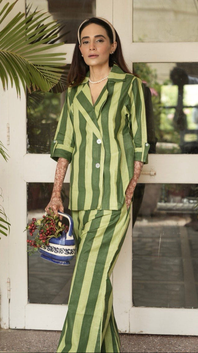Olive Stripes Set