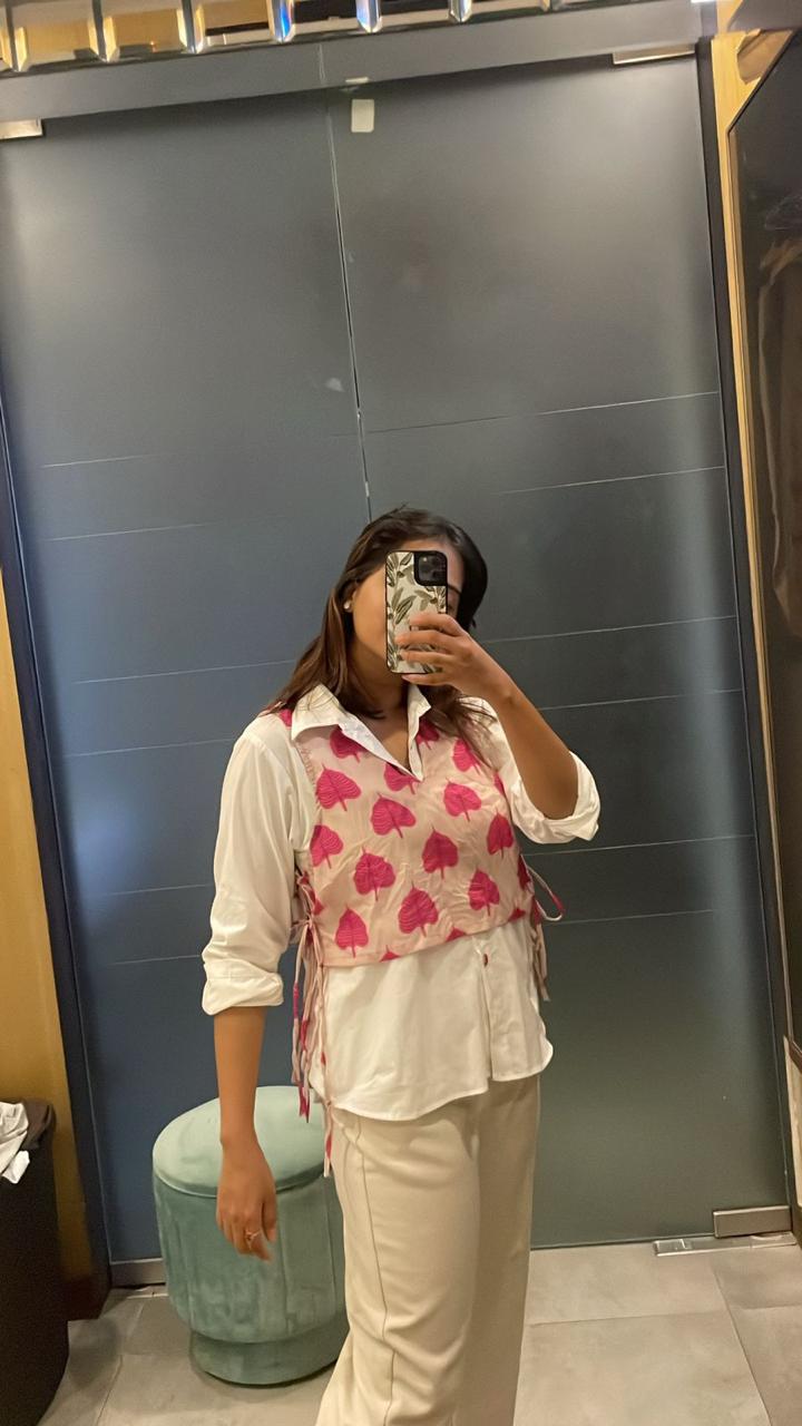 Shirt With Bib Top