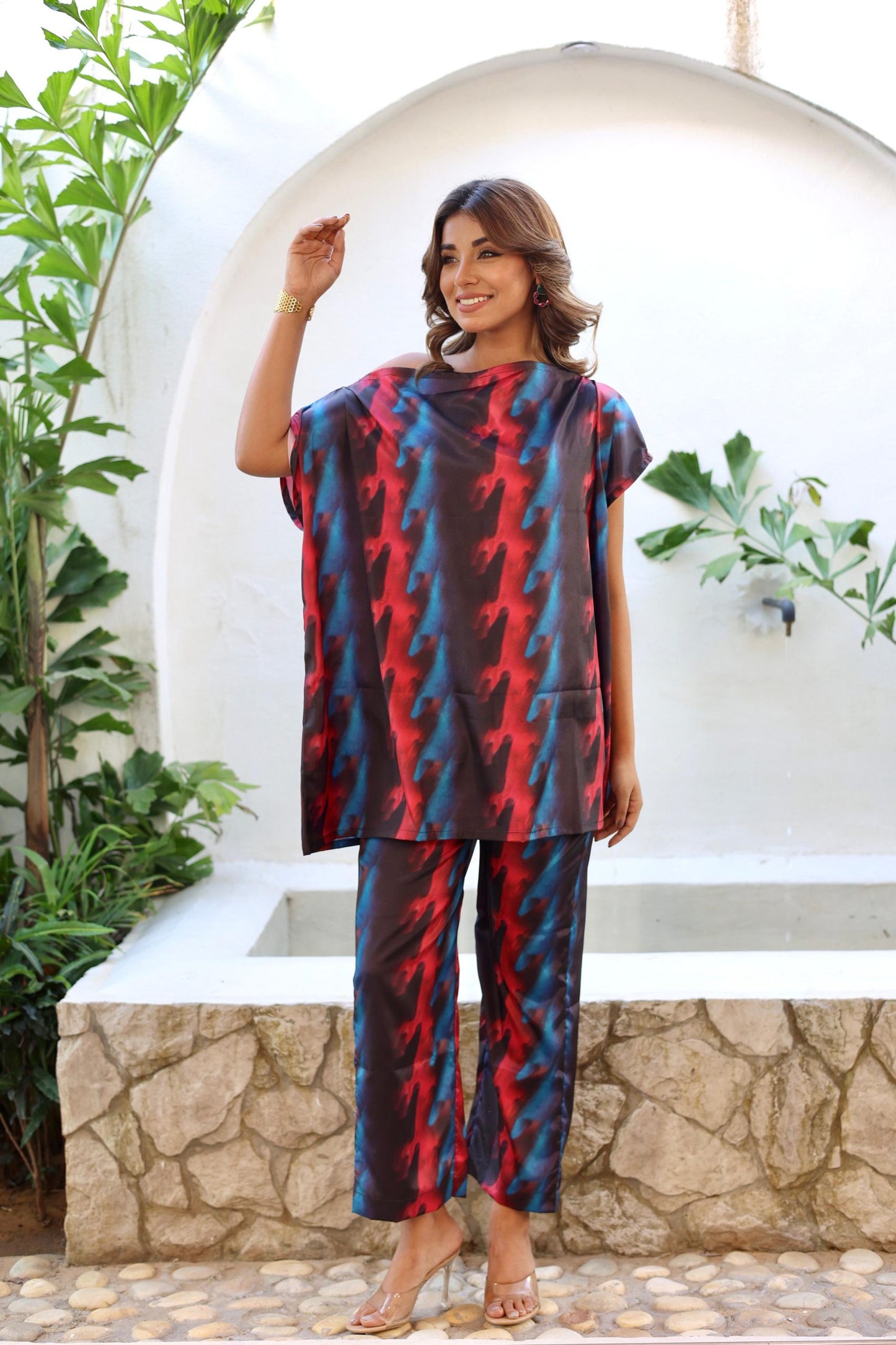 Ruby And Sapphire Co-ord Set