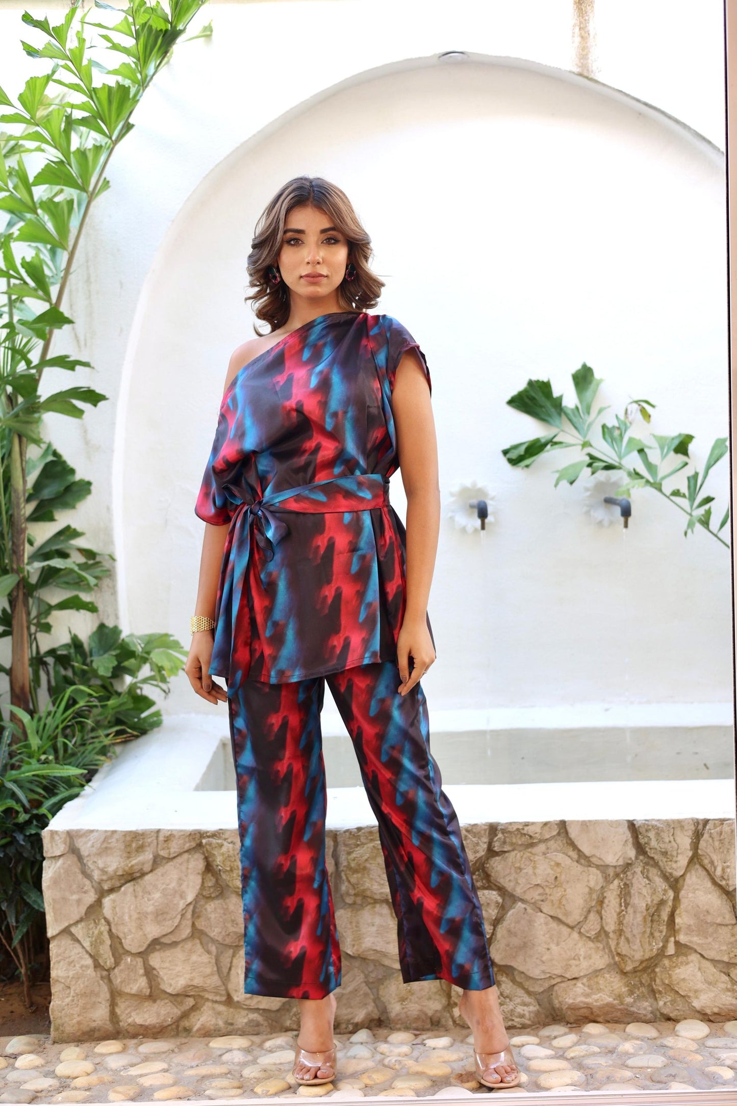 Ruby And Sapphire Co-ord Set