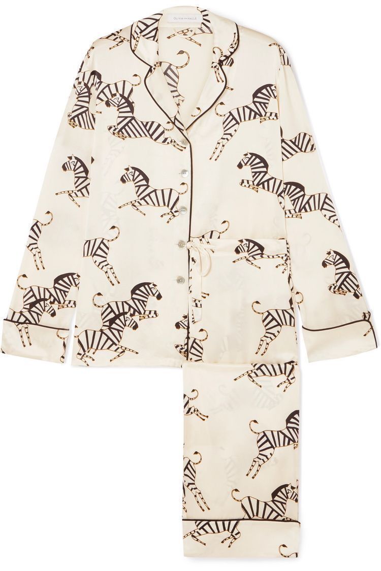 Zebra Satin Pyjama Set