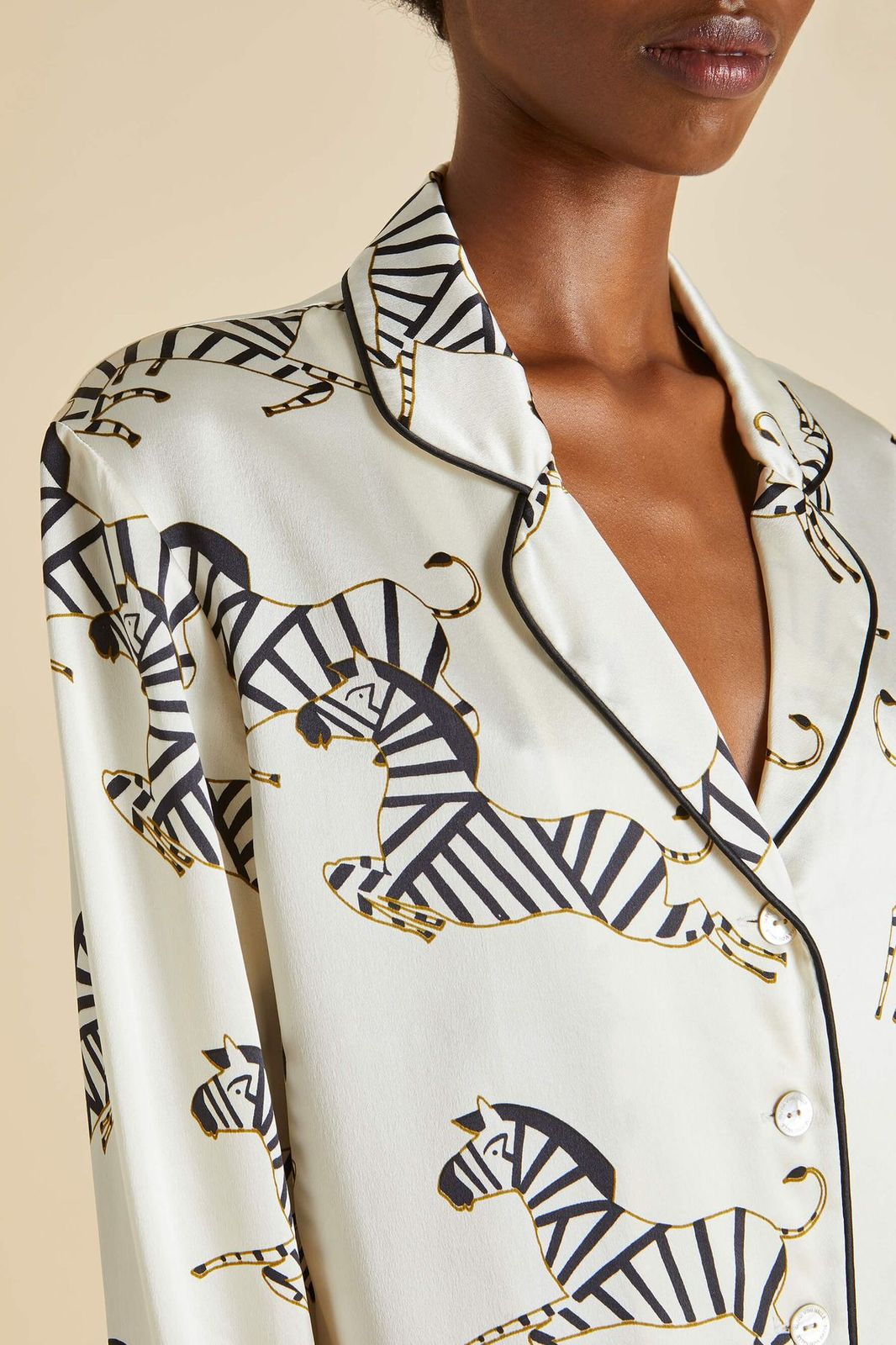 Zebra Satin Pyjama Set