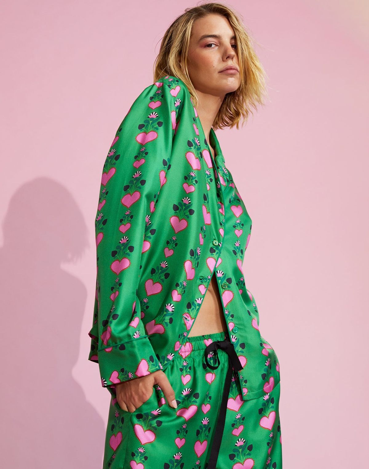 Heart Satin Loungewear