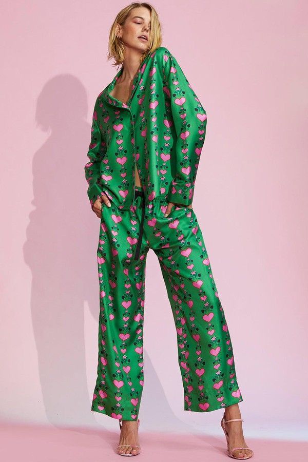 Heart Satin Loungewear