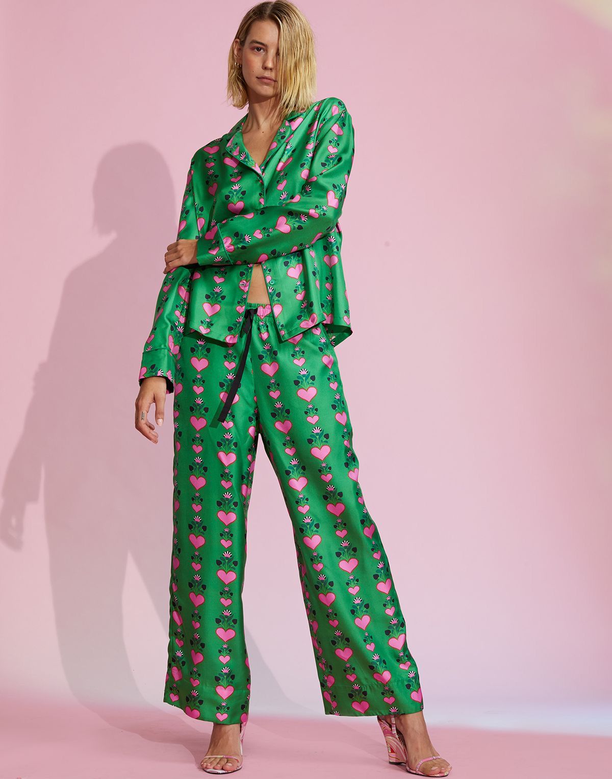 Heart Satin Loungewear