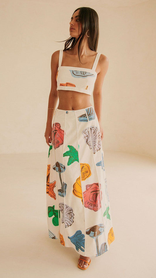 Seaside Shore Skirt Set