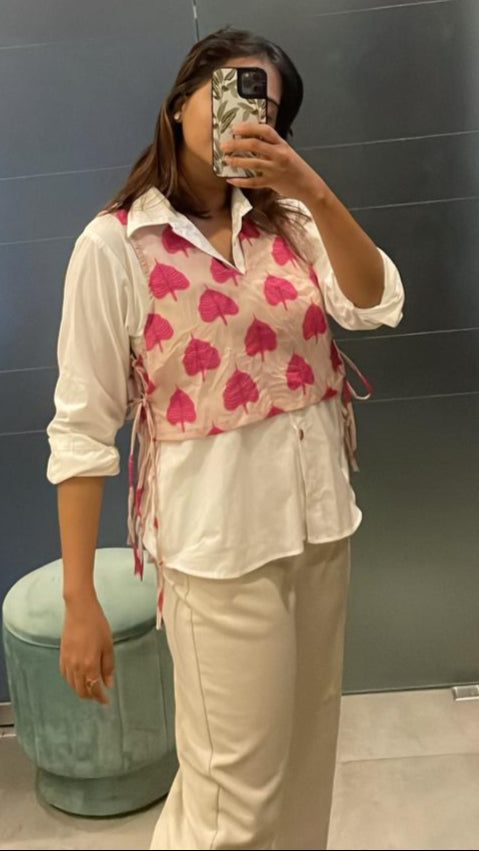 Shirt With Bib Top