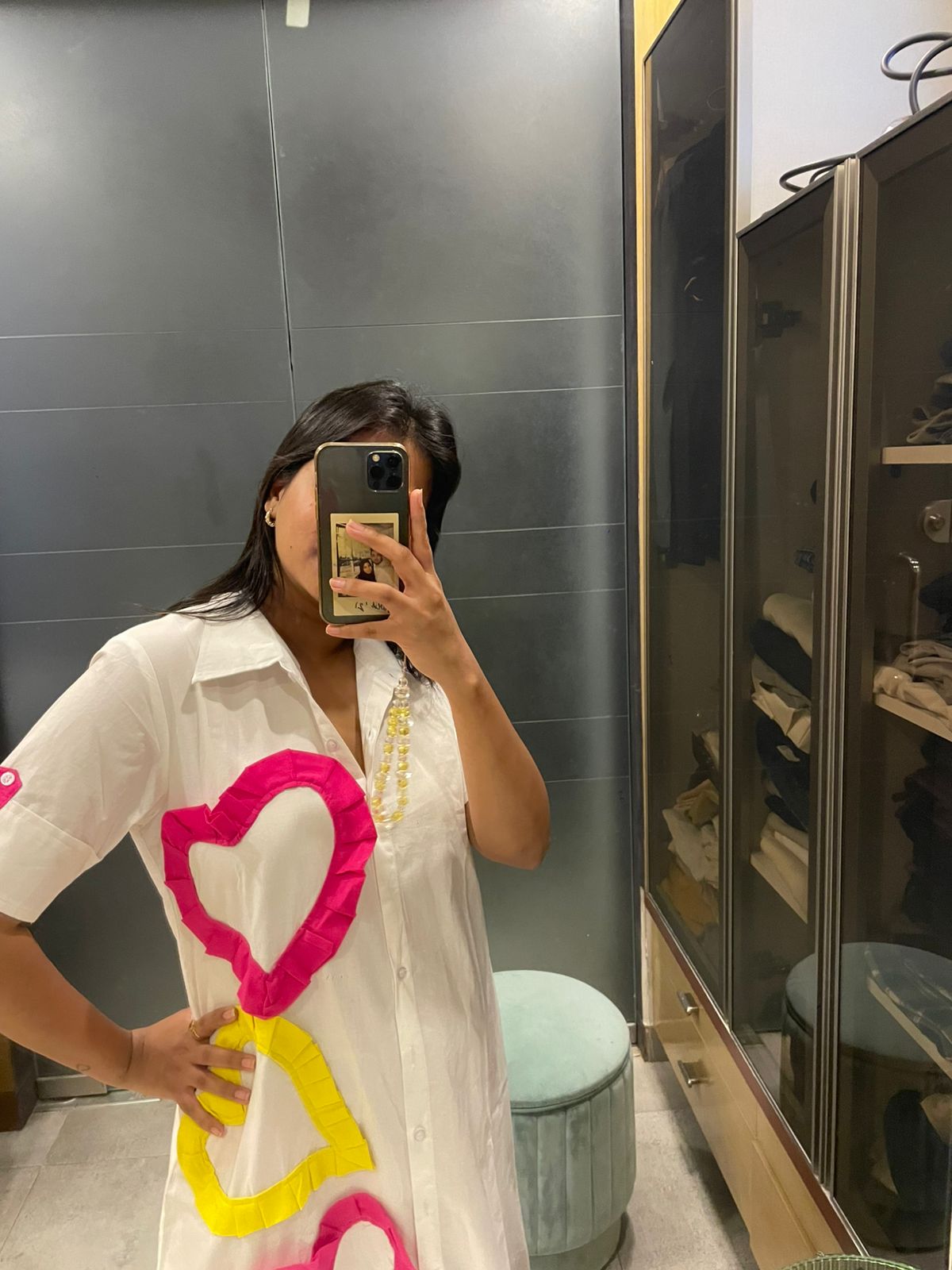 Poplin heart dress