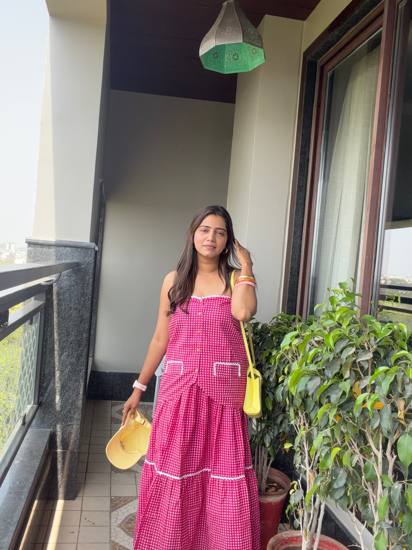 Gingham Skirt and Top Set