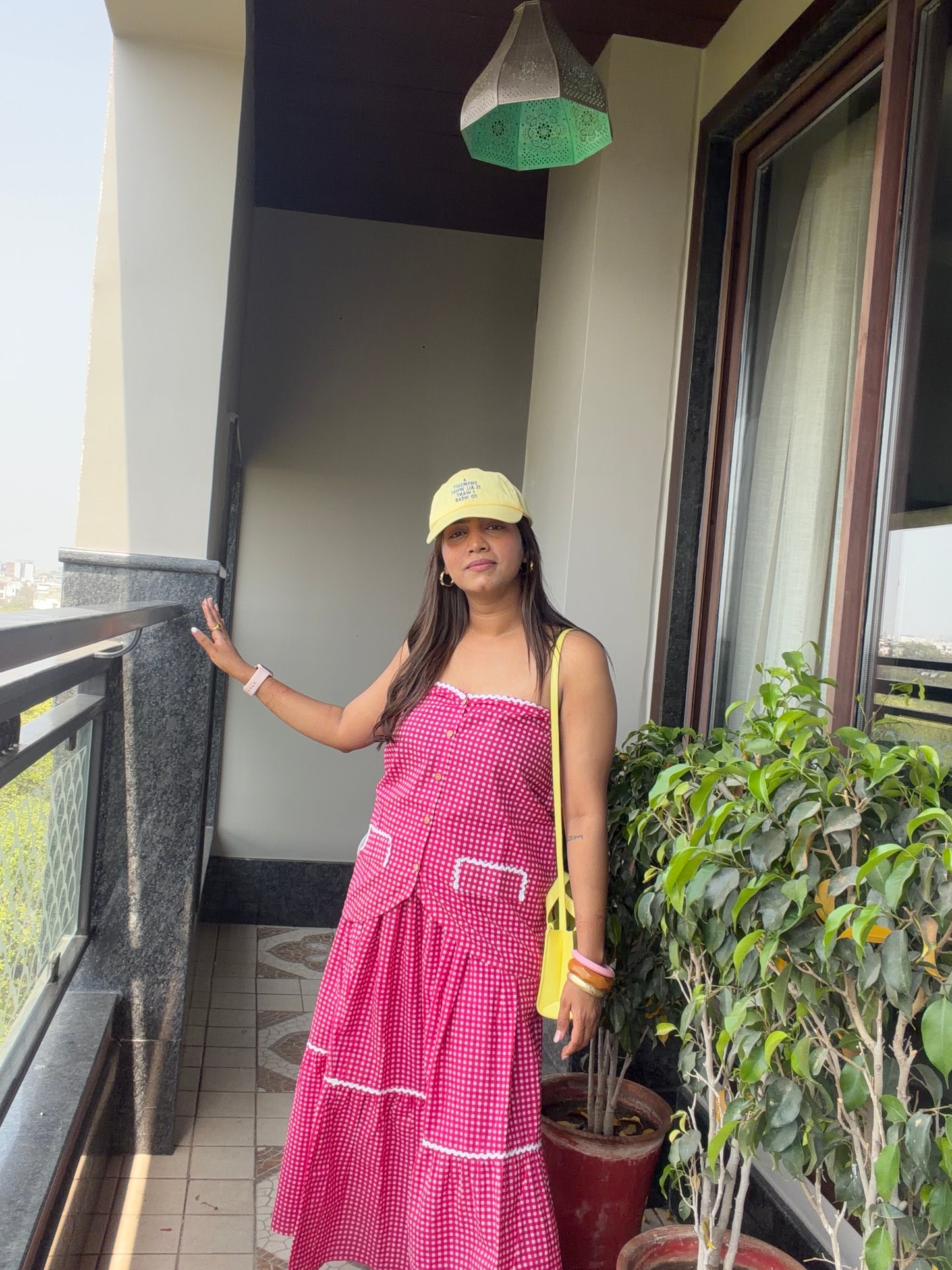 Gingham Skirt and Top Set