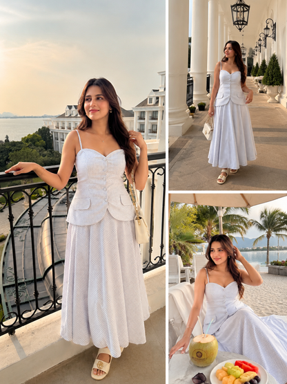 French riviera skirt set
