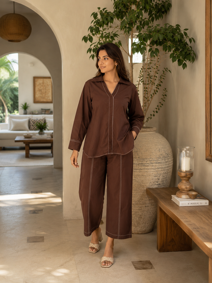 Cocoa piping co-ord set