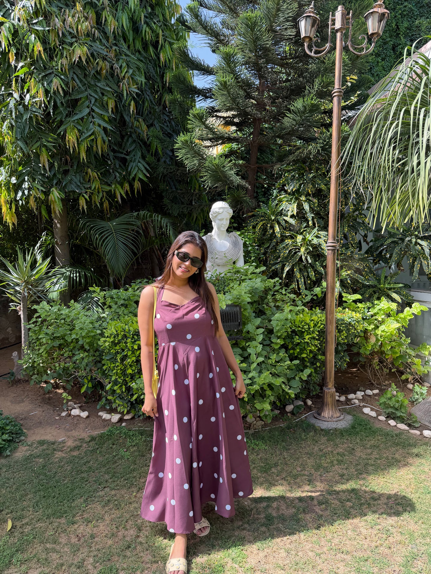 Brown Polka Dot Dress