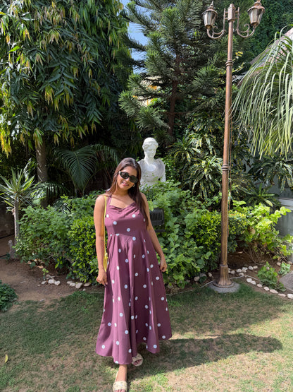 Brown Polka Dot Dress