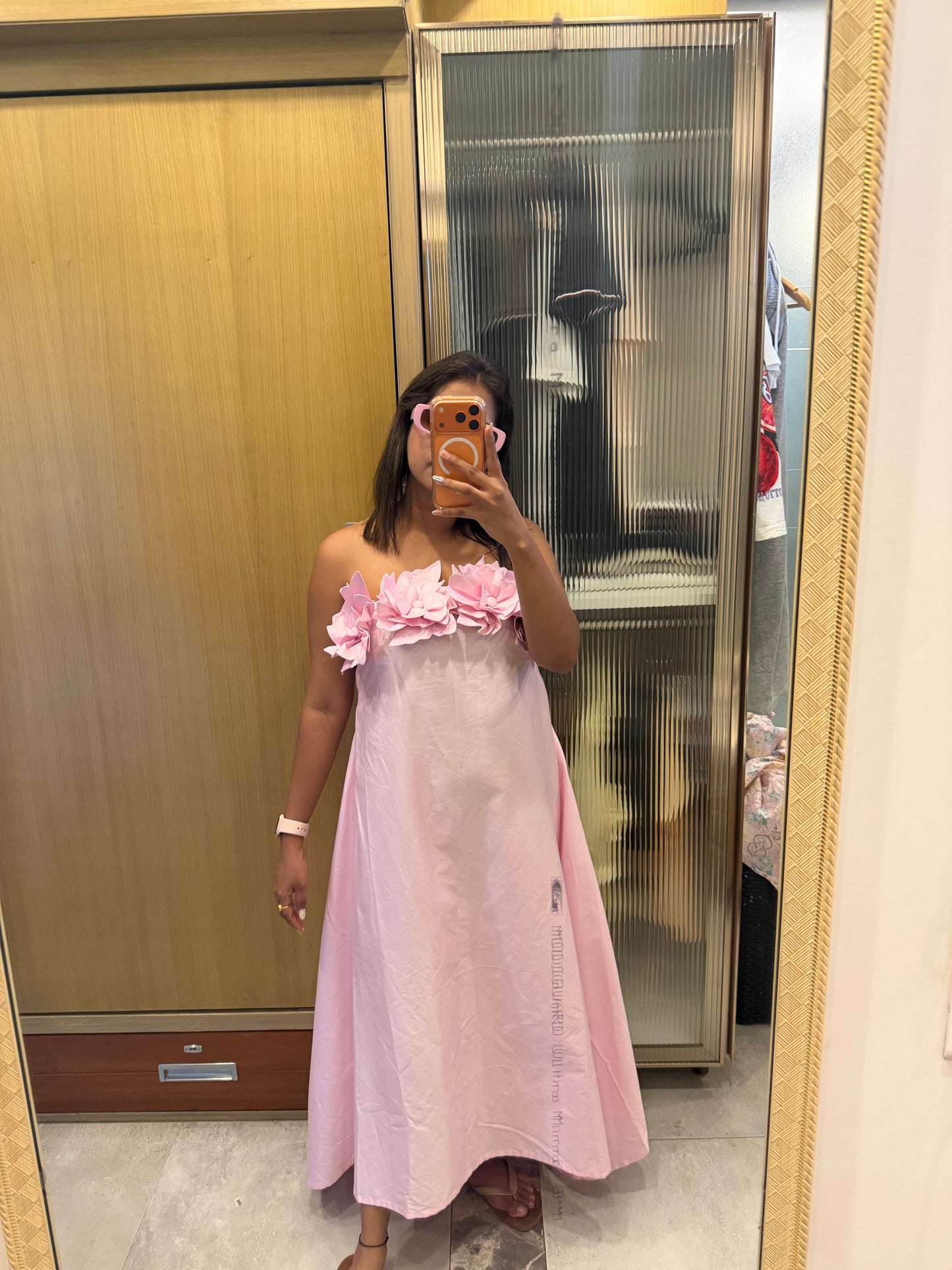 Blush bloom floral dress