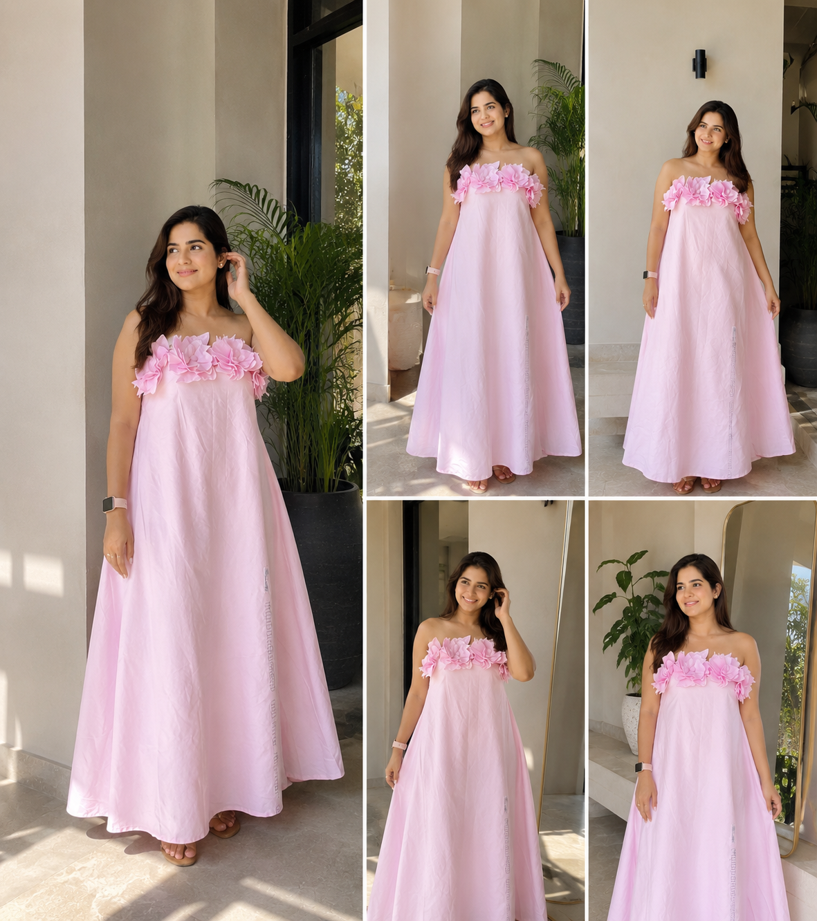 Blush bloom floral dress
