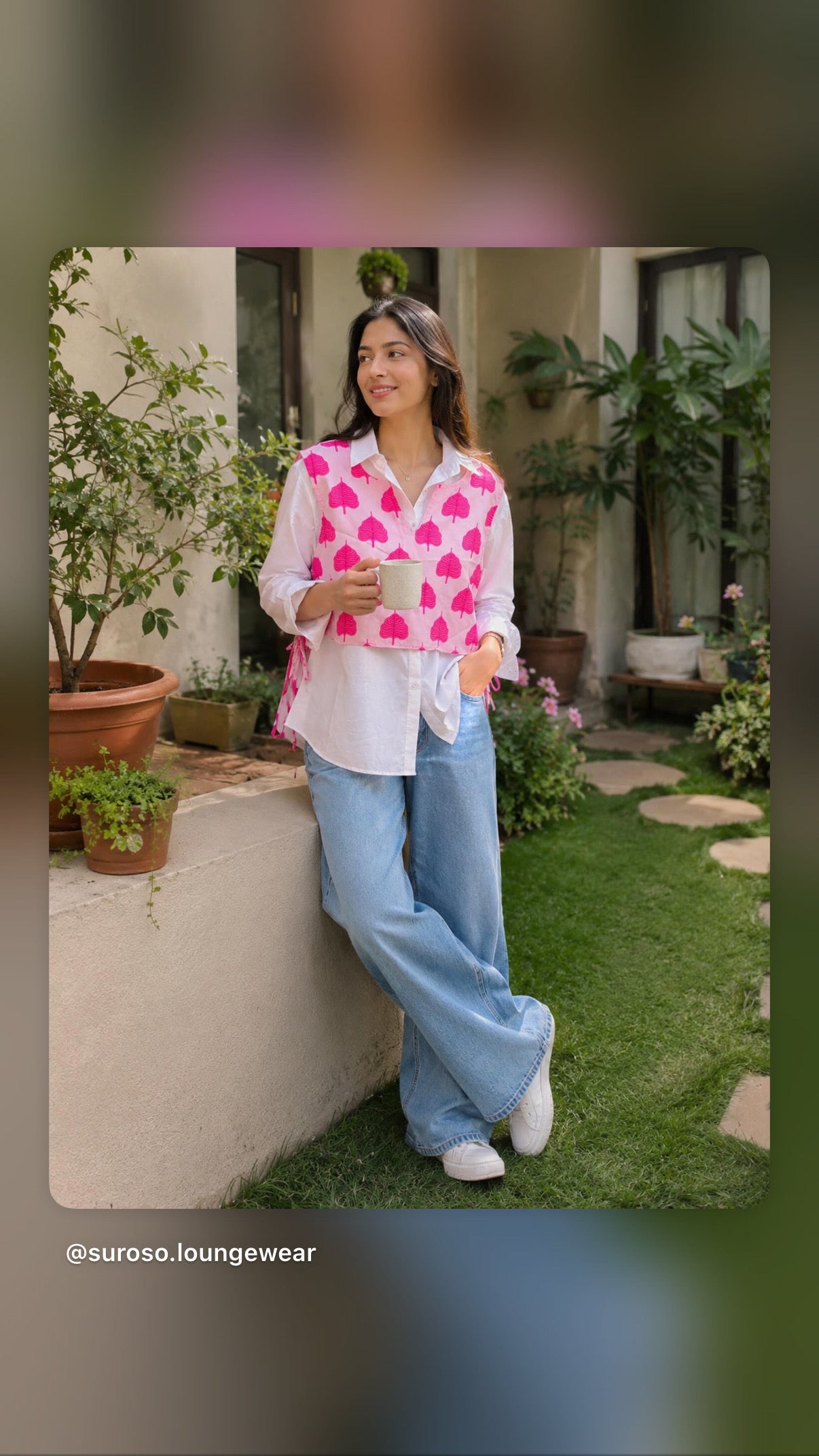Shirt With Bib Top
