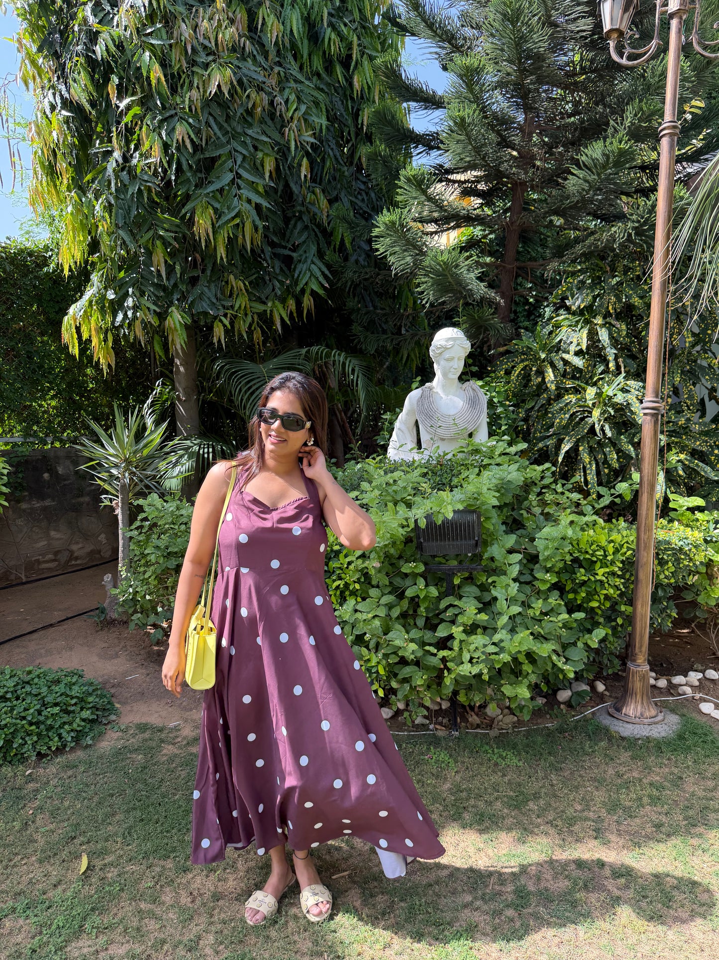 Brown Polka Dot Dress