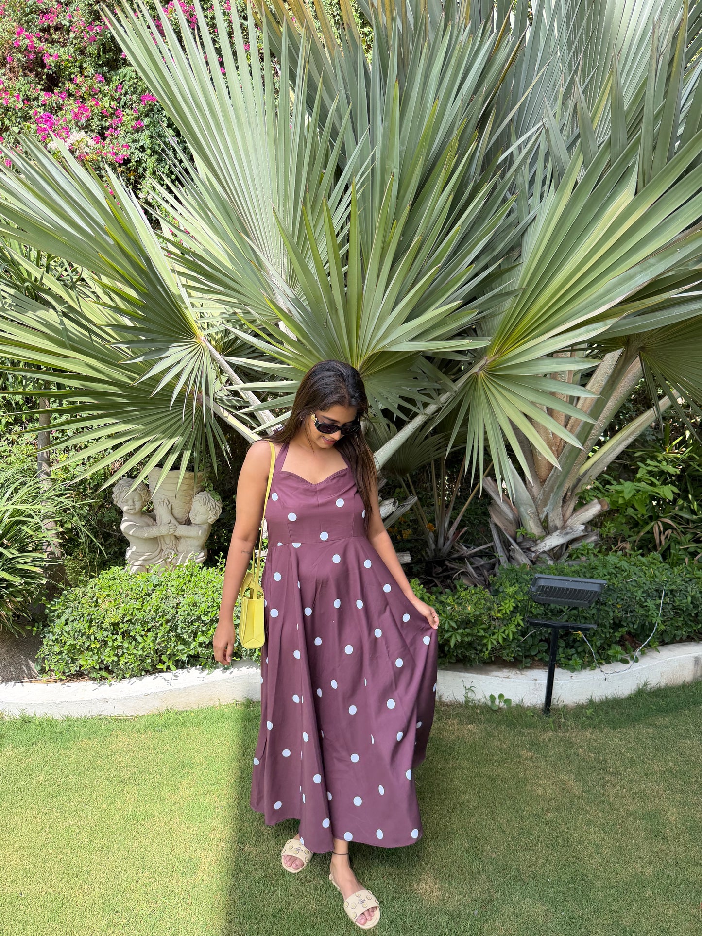 Brown Polka Dot Dress