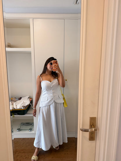 French riviera skirt set