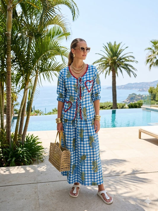 Checks Skirt and Top