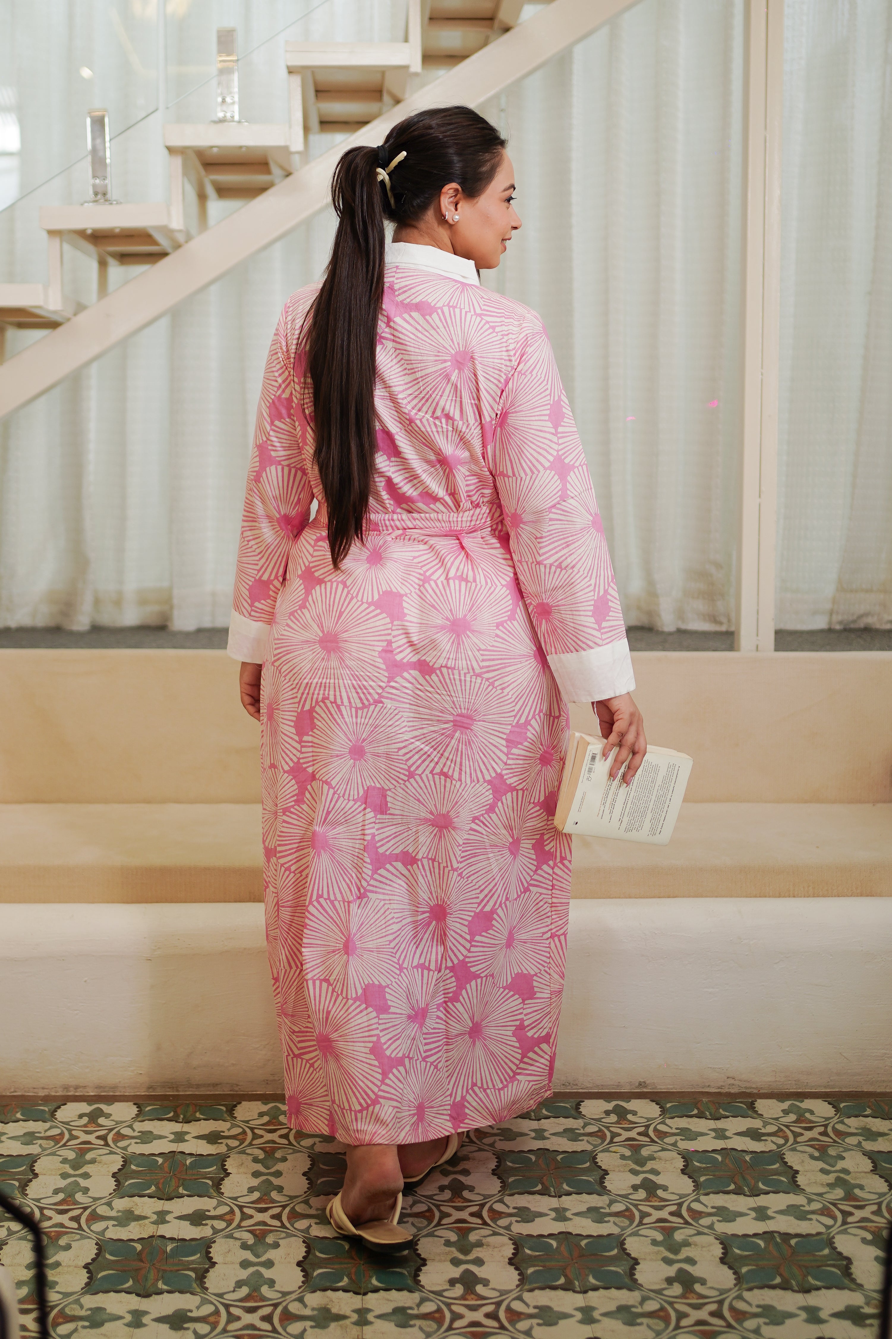 Whimsical Floral Robe