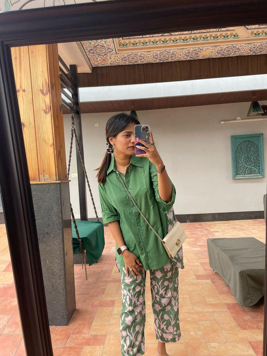 Green Printed Set