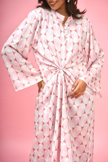 Pink Champangne Satin Dress