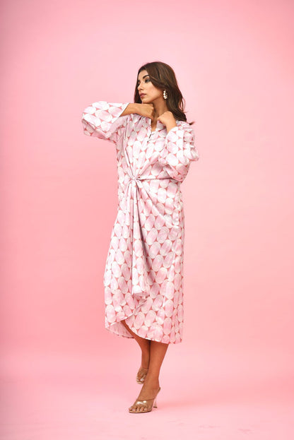 Pink Champangne Satin Dress
