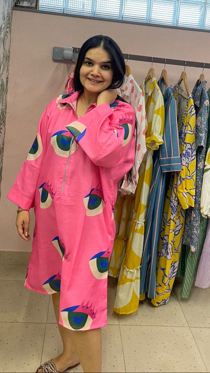 Eye Shirt Dress