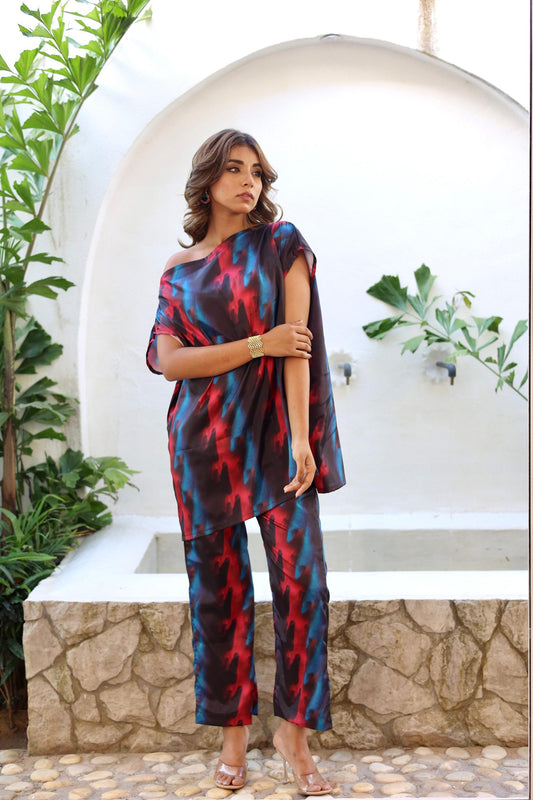 Ruby And Sapphire Co-ord Set