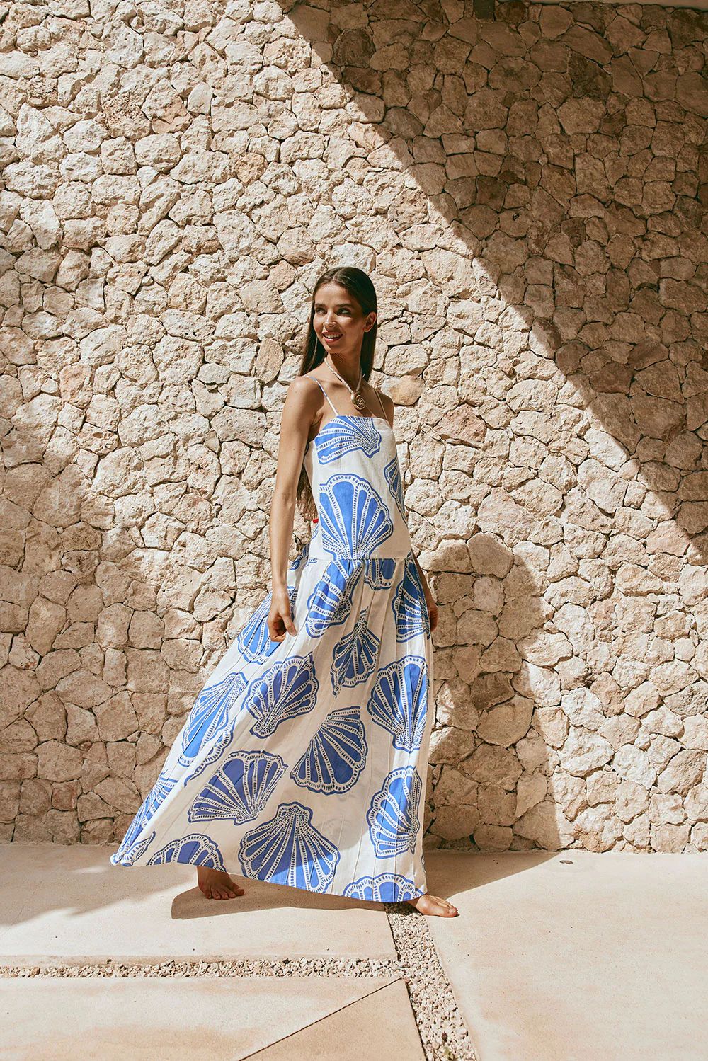 Azure Shell Dress