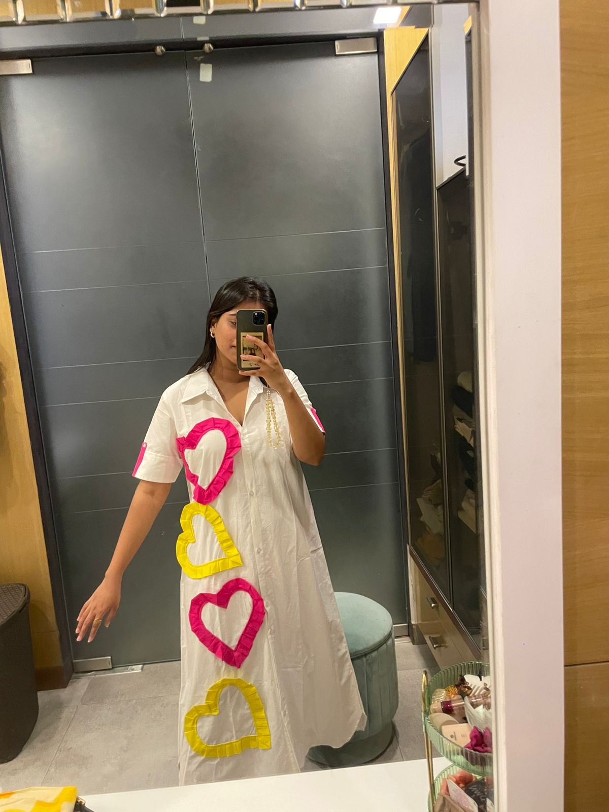 Poplin heart dress