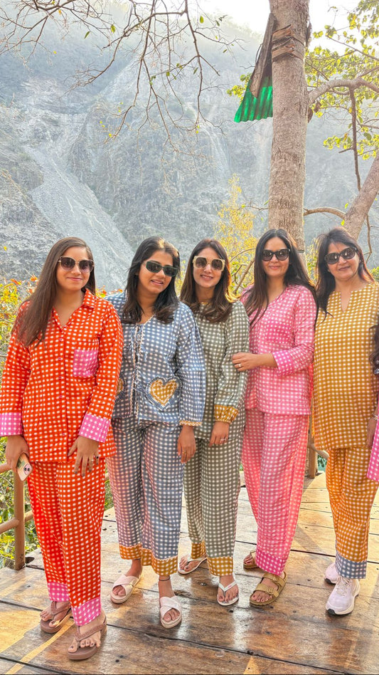 Gingham Pyjama Sets