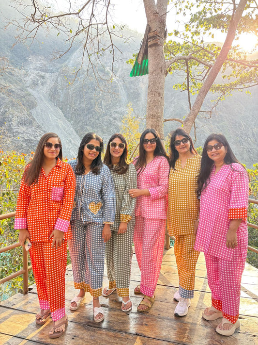 Gingham Pyjama Sets