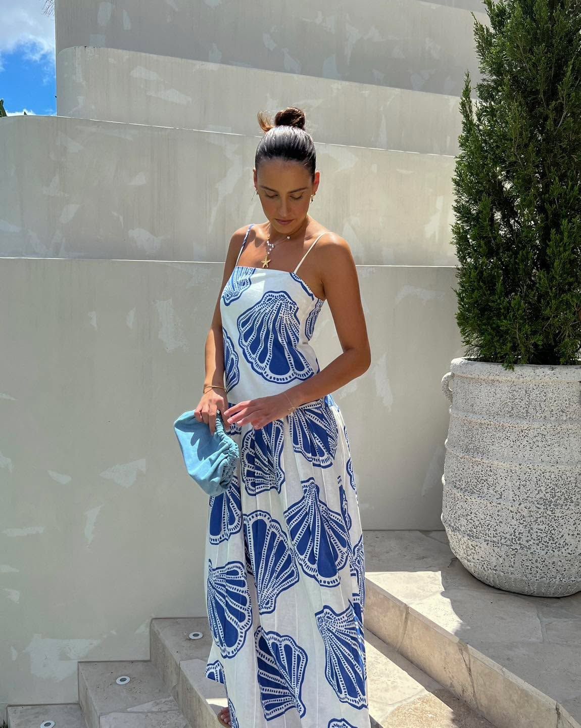 Azure Shell Dress