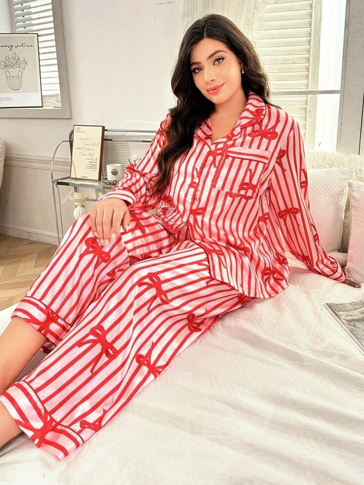 Bow pyjama set