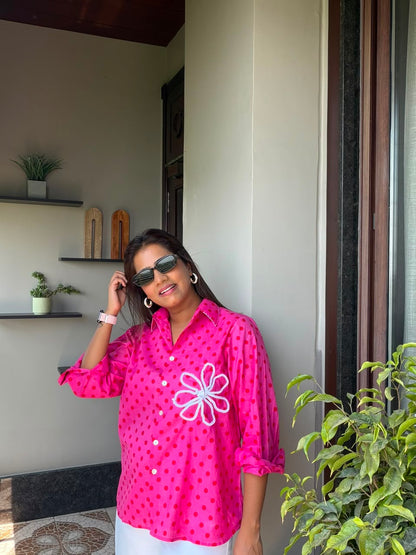 Polka Flower Shirt