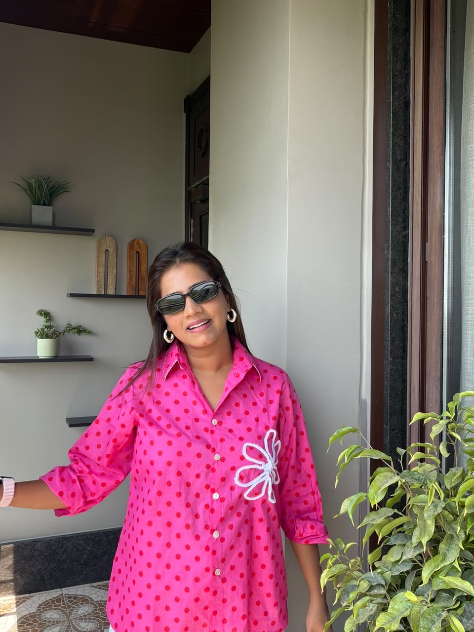Polka Flower Shirt