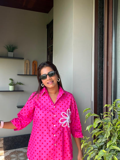 Polka Flower Shirt
