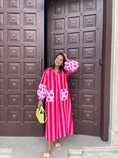 Stripes Dress With Pockets