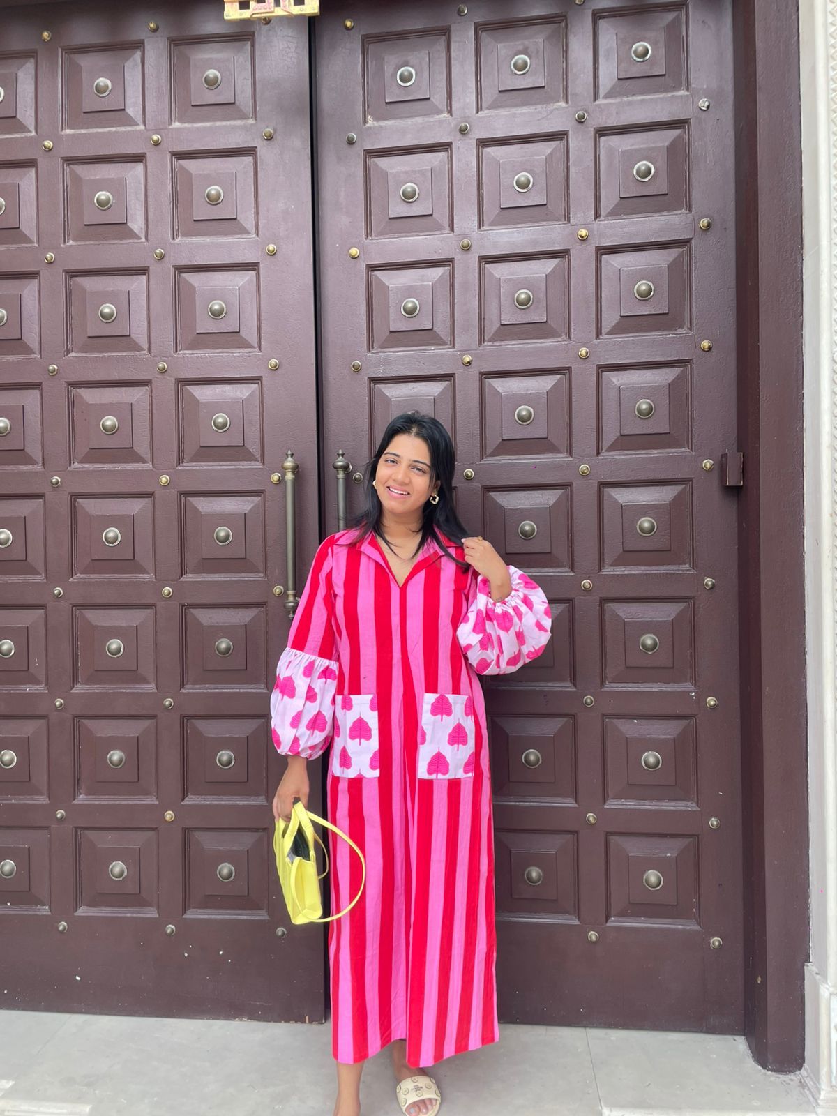 Stripes Dress With Pockets
